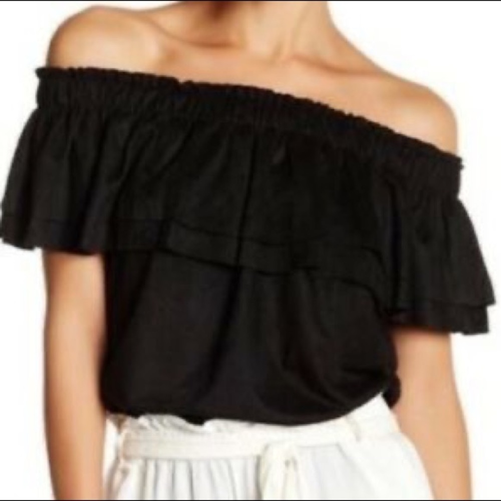 Young fabulous & broke birdy suede top M